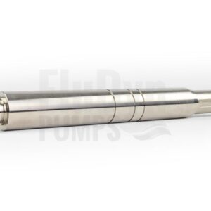 Eine Antriebswelle für Bornemann E4H 1900 Exzenterschneckenpumpen aus Metall quer liegend ohne Hintergrund. Links kann man den Anschluss für den Motor erkennen.