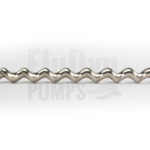 An E4H 375 rotor made of metal lies crosswise in front of a neutral background. On the left you can see the connection that connects the eccentric screw to the joint.