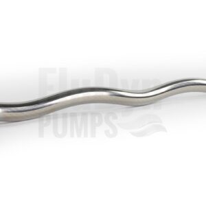 A metal EH 600 rotor lies at an angle in front of a neutral background. On the left you can see the connection that connects the eccentric screw to the joint.