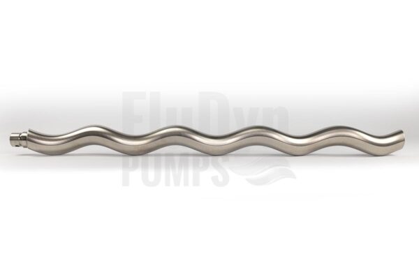A metal E2L 1900 rotor lies across a neutral background. On the left you can see the connection that connects the eccentric screw to the joint.