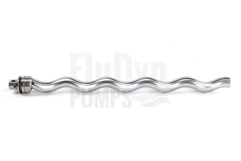 An E2L 236 metal rotor lies across a neutral background. On the left you can see the connection that connects the eccentric screw to the joint.