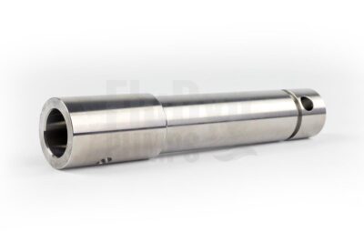 A metal drive shaft for Bornemann EH 375 progressing cavity pumps, lying horizontally