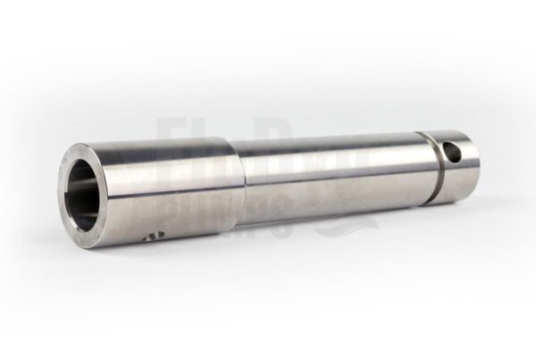 A metal drive shaft for Bornemannn EH 375 progressing cavity pumps, lying horizontally