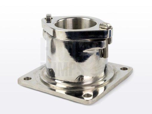 Stuffing box gland and stuffing box housing